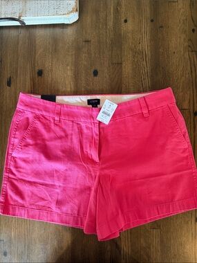 J. Crew Hot Pink Women's Chino 5” Shorts